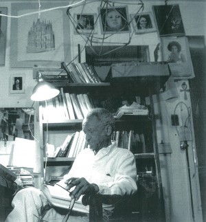 Doc Powell in study, Houston TX, 1990
